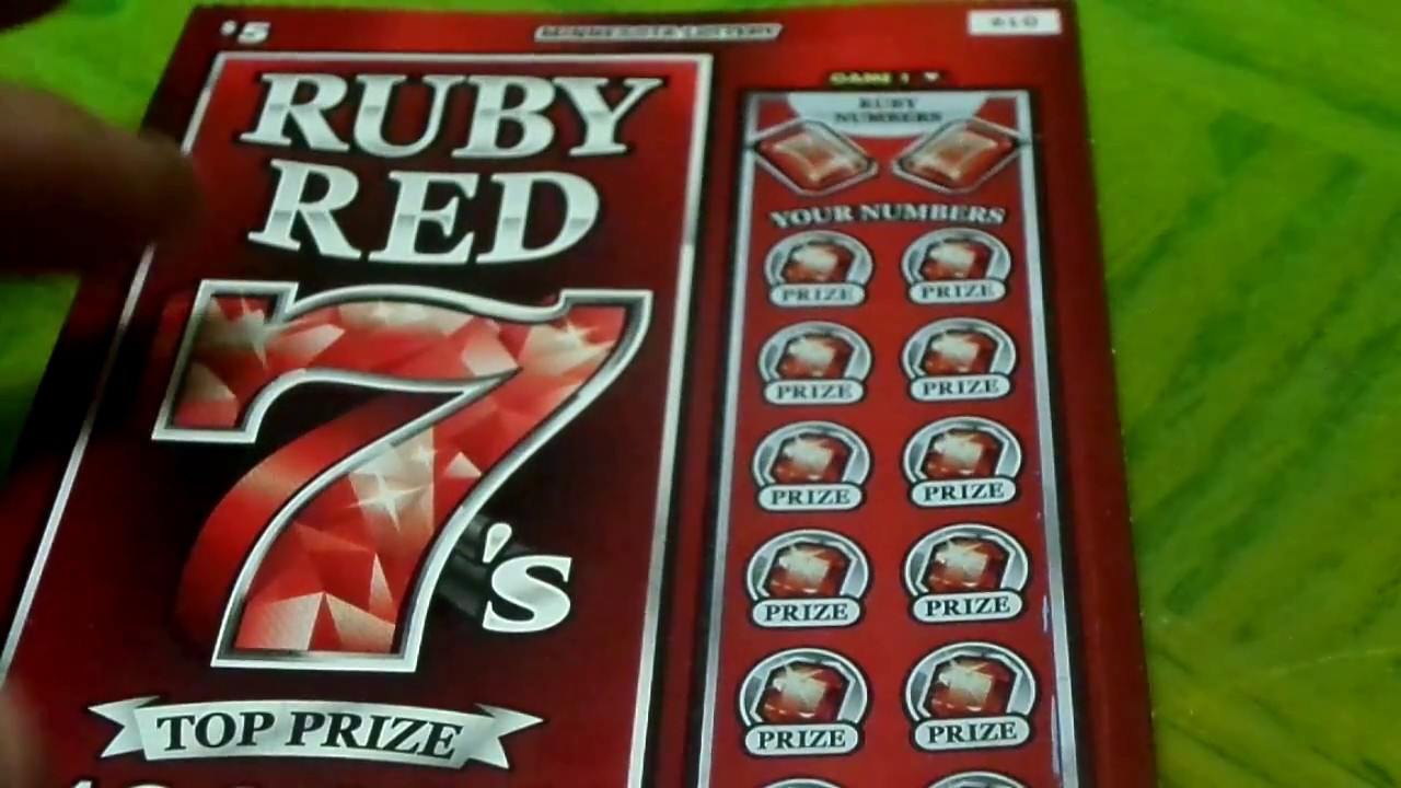 Scratch Off Lottery Ticket Minnesota $5 Ruby Red 7's part 2 - YouTube