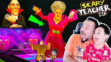 KIZGIN ÖĞRETMEN SİHİRLİ YÜZÜKLE DEV OLDU! | SCARY TEACHER 3D CADILAR BAYRAMI GÜNCELLEMESİ OYNUYORUZ!