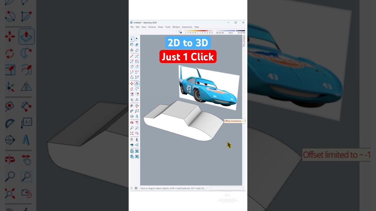The fastest way to turn an image into a 3D model in SketchUp using the power of AI! #nicetower