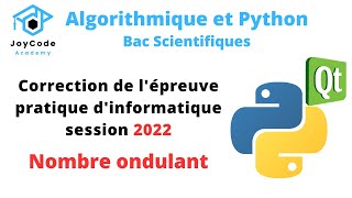 Interface Graphique | Bac scientifiques épreuve pratique session 2022 (Nombre Ondulant)