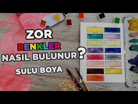 EN ZOR RENKLERİ NASIL BULUYORUM| SULU BOYA