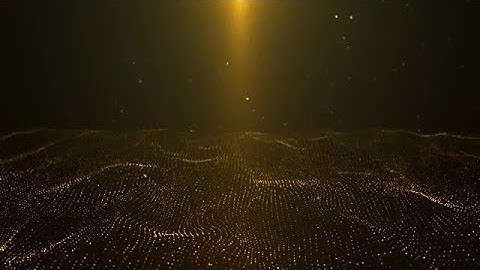 Gold Particles Field Stock Motion Graphics