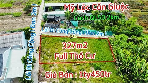 Đất Thổ Cần Giuộc Giá Rẻ Lô Góc 2 Mặt Tiền Đường 327m2 Full Thổ Cư Giá Hơn Tỏi Tí Xíu