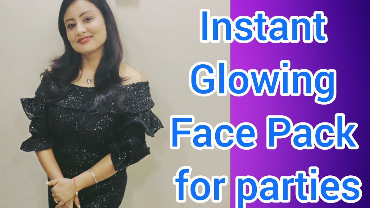Instant Glowing Face Pack for parties | 