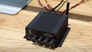 Plug \& Play! BRU4+ 2.1 Bluetooth Amplifier: 50W Stereo + 100W Mono for  2.1 Home Audio System