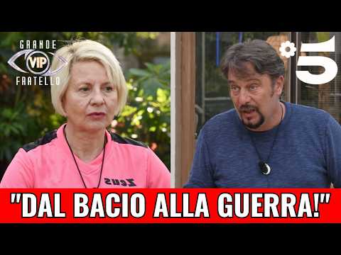 Video DAL BACIO ALLA RISSA! ? Antonella Elia e Dario Cassini si scannano prima della puntata Follia pura