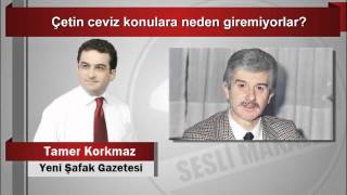 Tamer Korkmaz Çetin Ceviz Konulara Neden Giremiyorlar