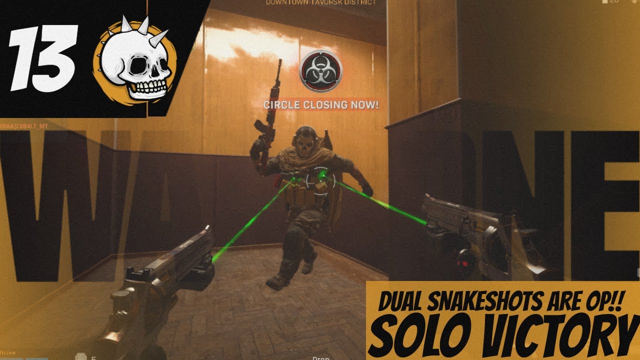 WARZONE SOLO WIN With the DUAL SNAKESHOT REVOLVERS (Modern Warfare
