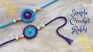 Easy DIY 10-Minute Crochet Rakhi || Handmade Rakhi and Friendship Band at home