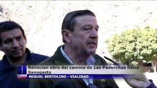 Reinician obra del camino de Las Padercitas hacia Sanagasta
