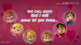 Never Let You Down || The Chipmunks and The Chipettes || LYRICS