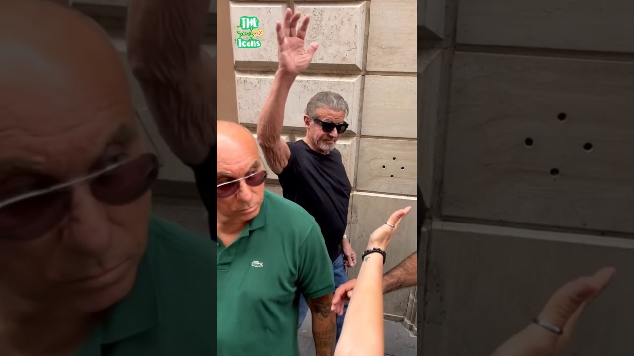 Sylvester Stallone Rambo and a fan share the love! 💕 