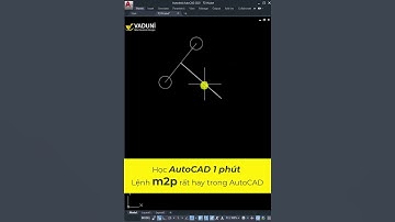 Học AutoCAD 1 phút  -  Chế độ truy bắt điểm M2P rất hay trong AutoCAD
