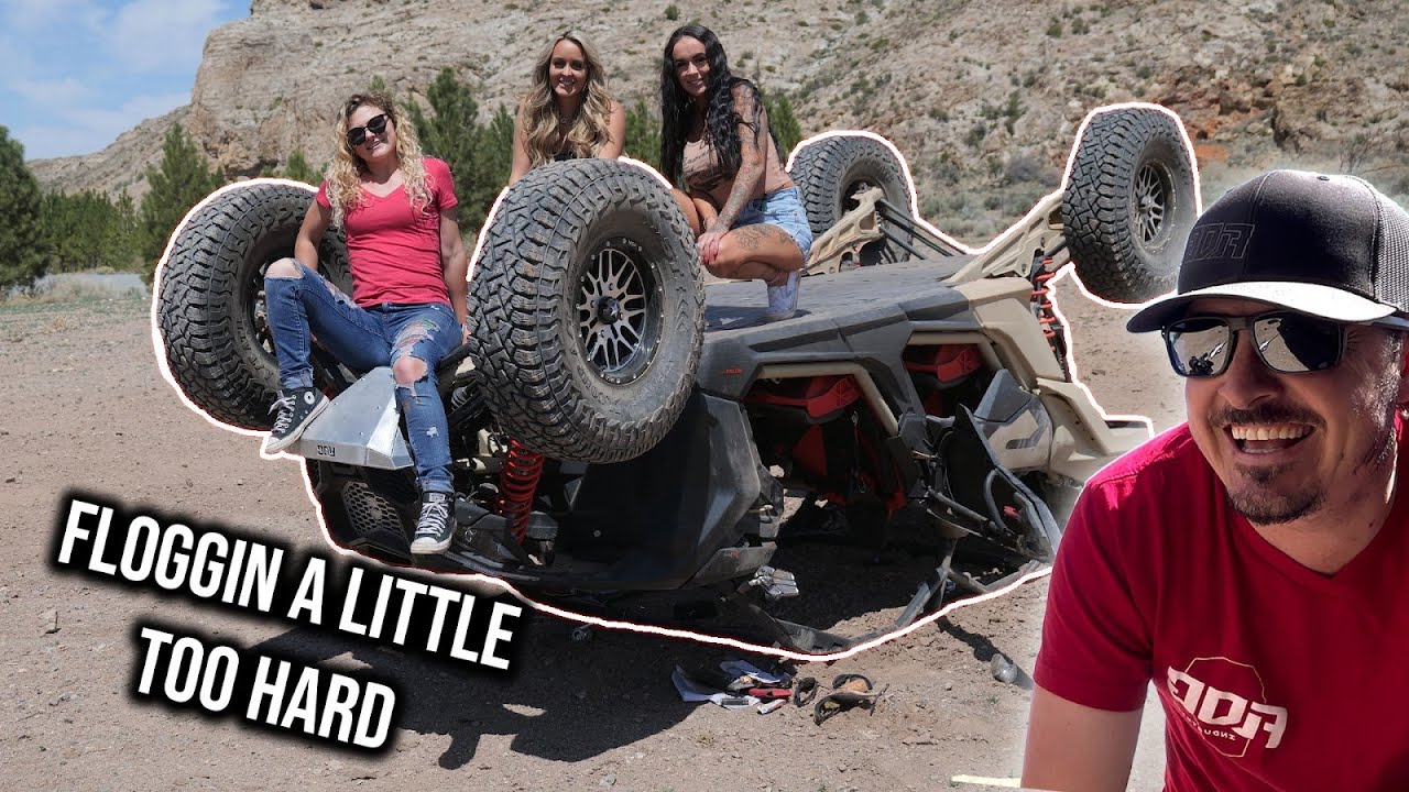 SXS Rollover on flat ground  -  Diesel Days carnage