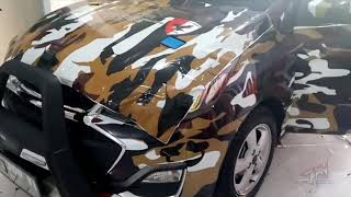 Pasang sticker full body mobil ( FKPPI NGANJUK )