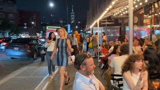 NYC LIVE Nightlife Walk: Exploring Lower Manhattan West Village Memorial Day Weekend Saturday 2024