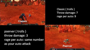 Classic WoW vs Vanilla Private Server comparison