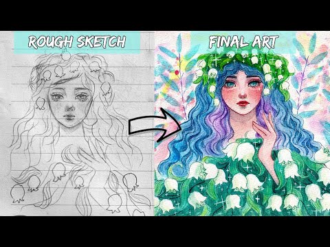 Lily of the valley | Watercolor illustration