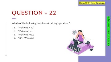 Question - 22 | Class 12th CBSE 2021 Computer Science Mid-Term Paper | Strings in Python