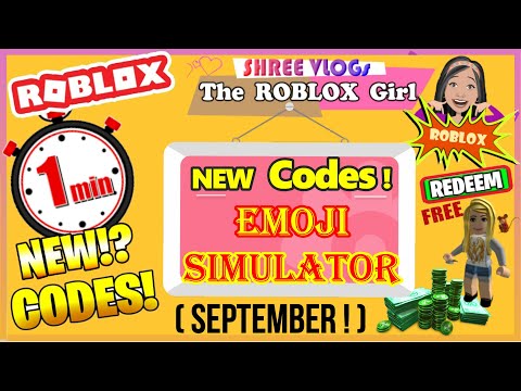 Roblox Emoji Simulator Codes In 60 Seconds Codes September New U Robloxshree - emoji simulator roblox