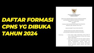 CATAT TANGGAL PENDAFTARAN CPNS 2024 & FORMASI YANG AKAN DIBUKA ‼️