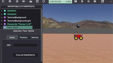 webots inverted pendulum simulation