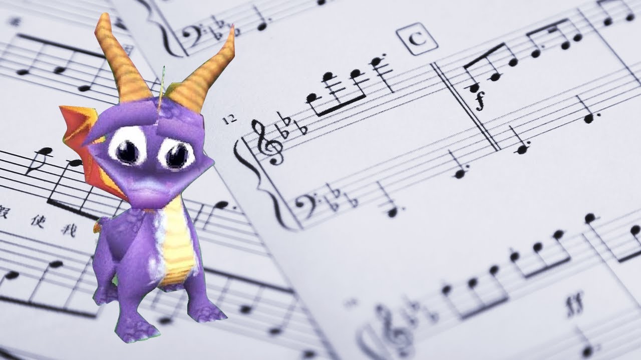 Spyro 2 Ripto's Rage - Breeze Harbor - midi transcription and MUSIC SCORE