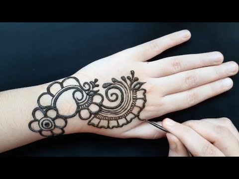 New Easy Stylish Pretty Unique Arabic Mehndi Designs for back hands ...