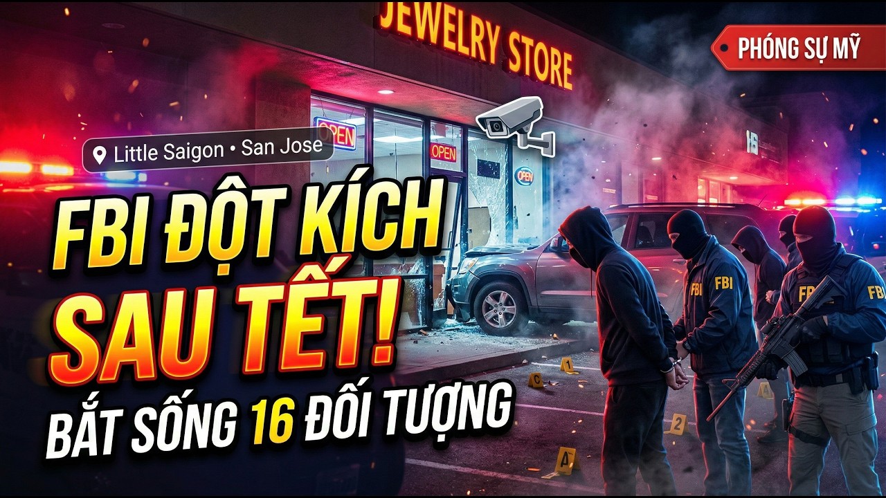 FBI Đột Kích Sau Tết Nguyên Đán: Toàn Cảnh Vụ Cướp Tiệm Vàng Rúng Động Cộng Đồng Việt Ở Mỹ
