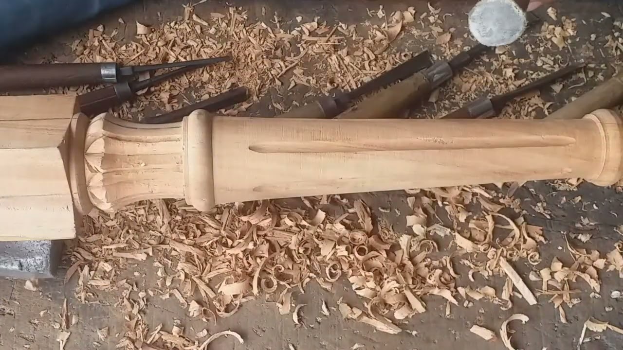 Great chair Leg wood working project// ideas, new style furniture design wood carving