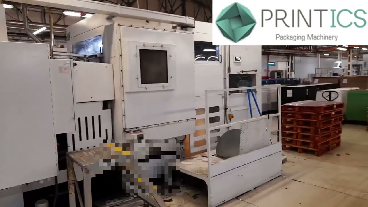 VIDEO PRINTICS - U44161023 BOBST SP 104 FLAT BED DIE CUTTER