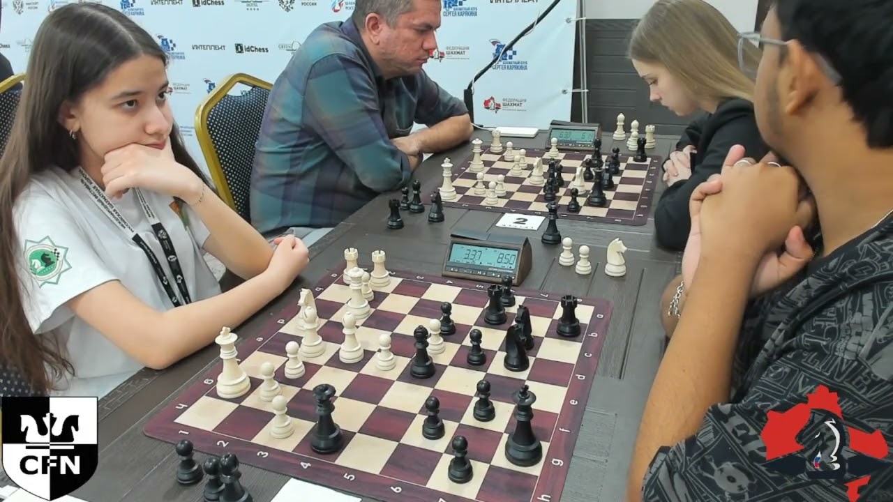 WFM Rejepova J. (2029) vs GM Mitrabha G. (2514). Russian Chess Crown rapid B