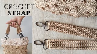 How to Make A Strong Crochet Strap, Neat and Not Stretched (SUBTITLE AVAILABLE)