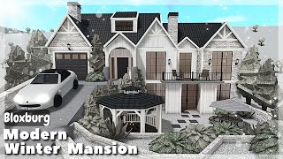 BLOXBURG: Modern Summer Family Mansion Speedbuild