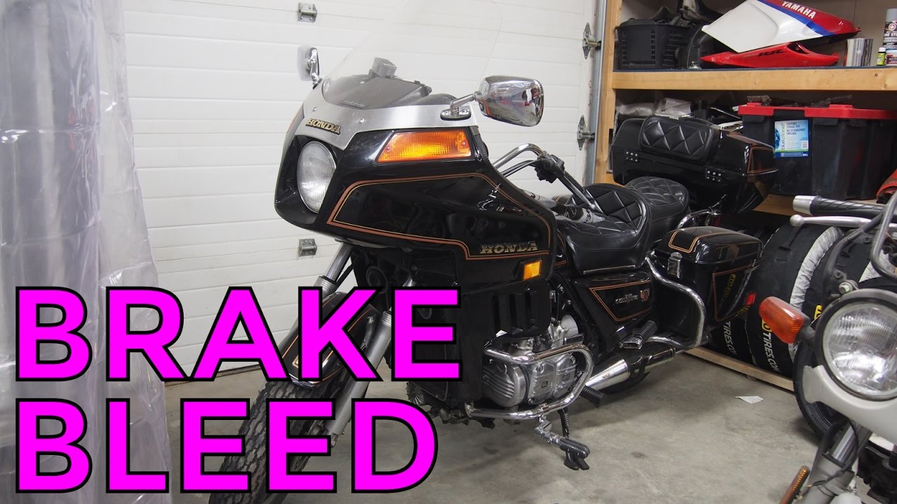 82 Goldwing Brake Fluid Replacement YouTube