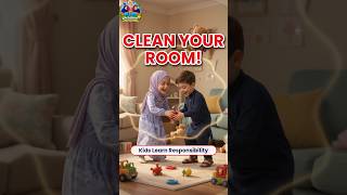 Clean your Room 😳 Kids Learn Responsibility | Kids Life Lessons #parentingtips #fyp