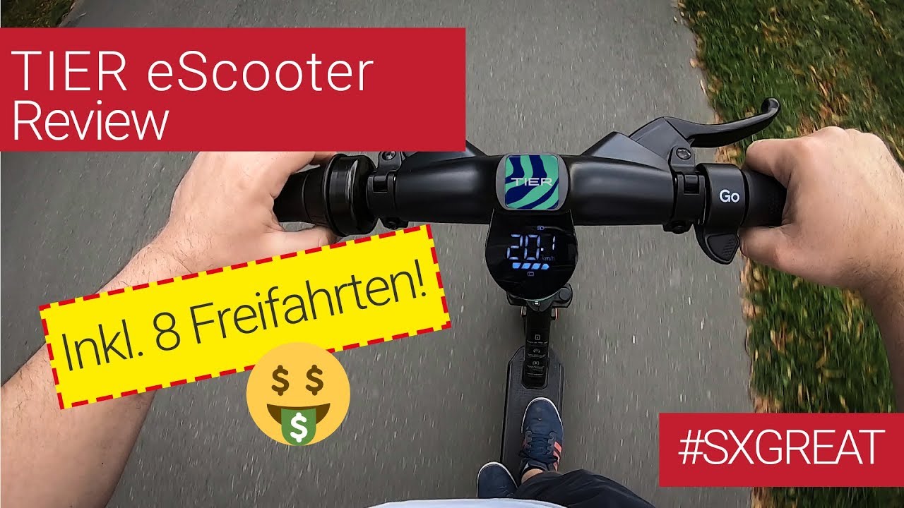 TIER eScooter im Test inkl. Codes für 8 Freifahrten!! Deutsch HD