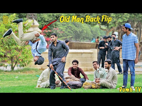 Old Man Back Flip | Dumb Pranks