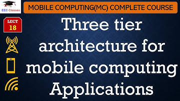L18: Three tier architecture for mobile computing Applications | MC Lectures in Hindi
