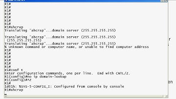 IP Domain Lookup On Cisco Routers:  A Three-Minute CCNA / NP Tutorial