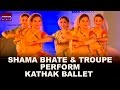 Shama bhate  troupe perform kathak ballet at pt bhimsen joshi national festival