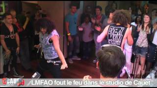 LMFAO fout le feu dans le studio de NRJ - C'Cauet sur NRJ