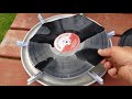 Comment transformer de vieux disques en bols rtro originaux en utilisant de lnergie gratuite