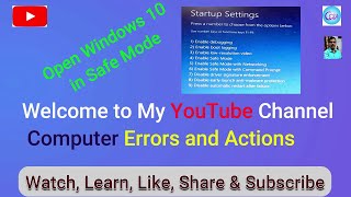 | How to Open Windows 10 in Safe Mode | Safe Mode | Windows Recovery Mode|