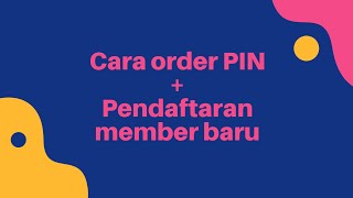 ORDER PIN   INPUT DATA MEMBER