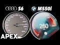 2017 Audi S6 vs. BMW M550i G30 - Acceleration Sound 0-100, 0-200 km/h | APEX