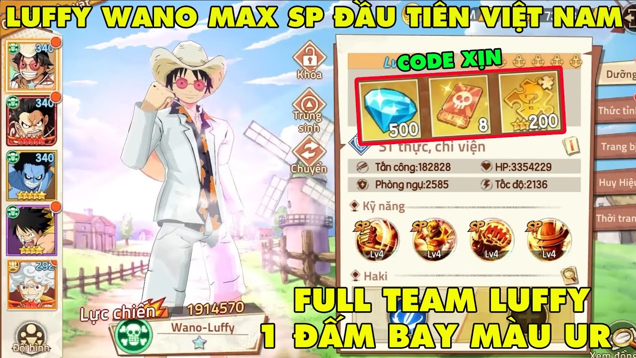HAKI HUYỀN THOẠI - LUFFY WANO MAX SP ĐẦU TIÊN VIỆT NAM KẾT HỢP VỚI GEAR 5 HỦY DIỆT CÁC UR