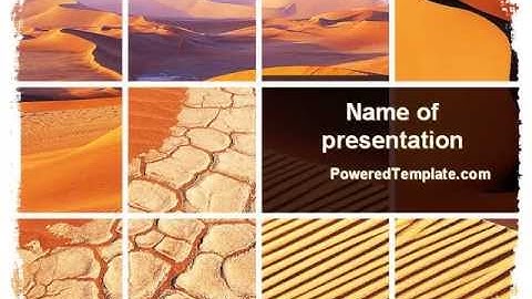 Desert PowerPoint Template by PoweredTemplate.com
