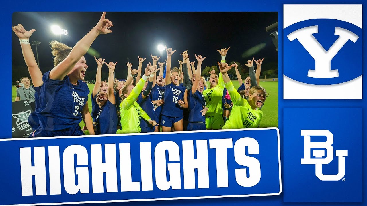 Женская футбольная команда BYU против Baylor | Полуфинальный матч Big 12 | Обзор матча (2025)