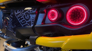 RJWC Neutrino Tail Light Install Canam Outlander 850XMR